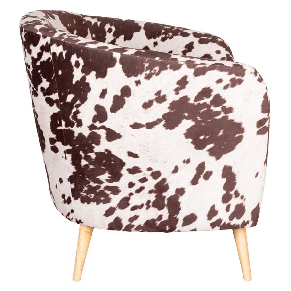 Fauteuil effet peau de vache - 7