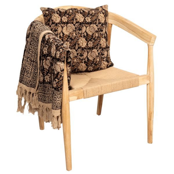 Fauteuil en teck naturel et jute - 6