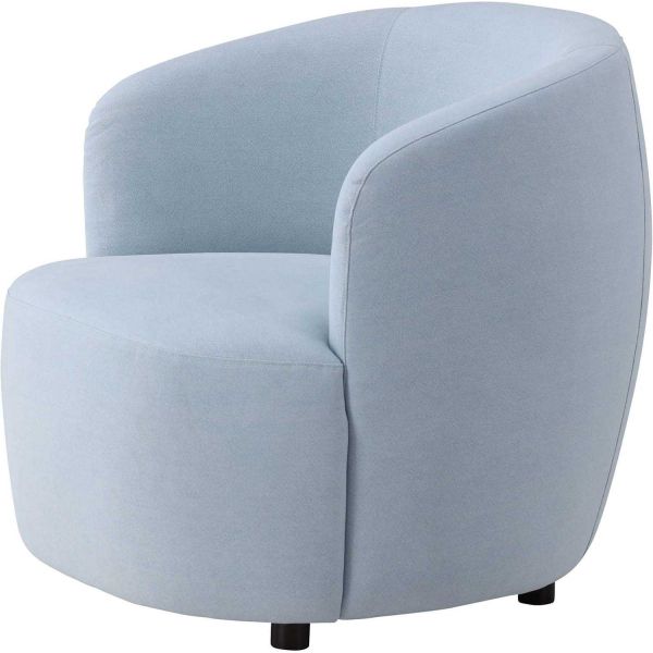 Fauteuil en tissus bleu Bobbo - 599