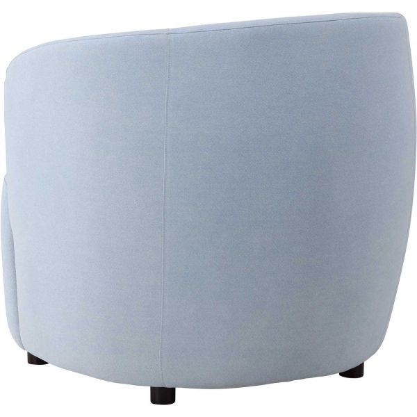 Fauteuil en tissus bleu Bobbo - 6