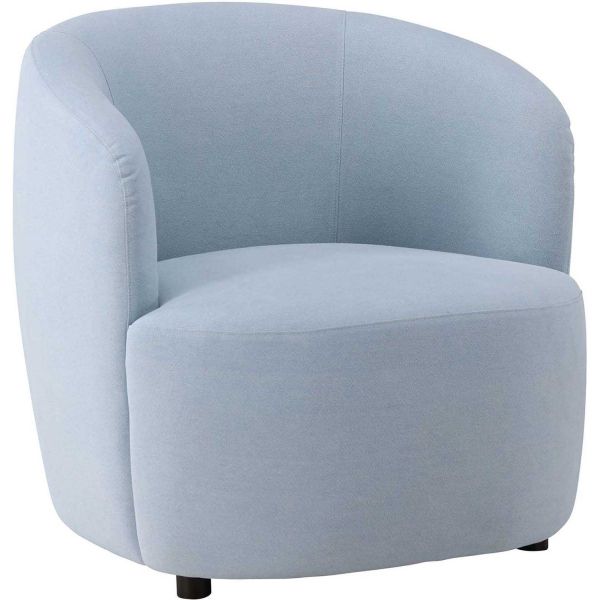 Fauteuil en tissus bleu Bobbo