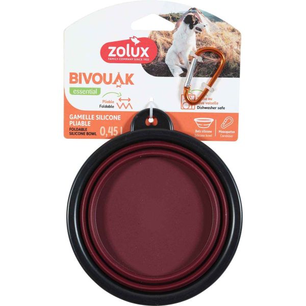 Gamelle souple en silicone rouge Bivouak - 6