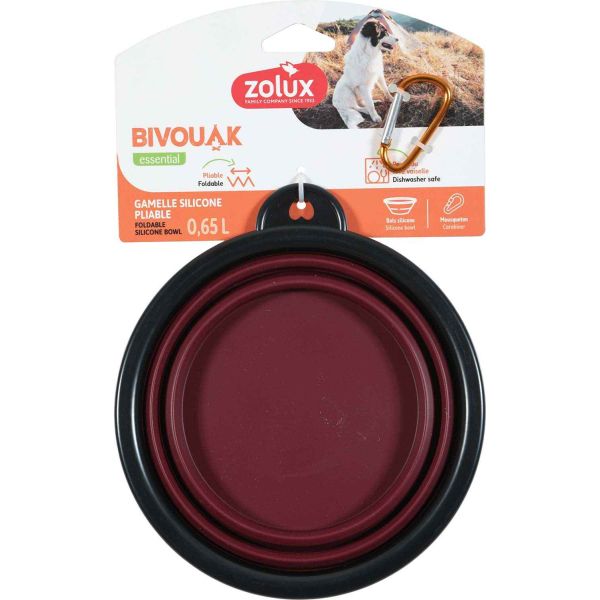 Gamelle souple en silicone rouge Bivouak - 5