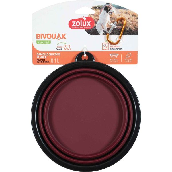 Gamelle souple en silicone rouge Bivouak - 6