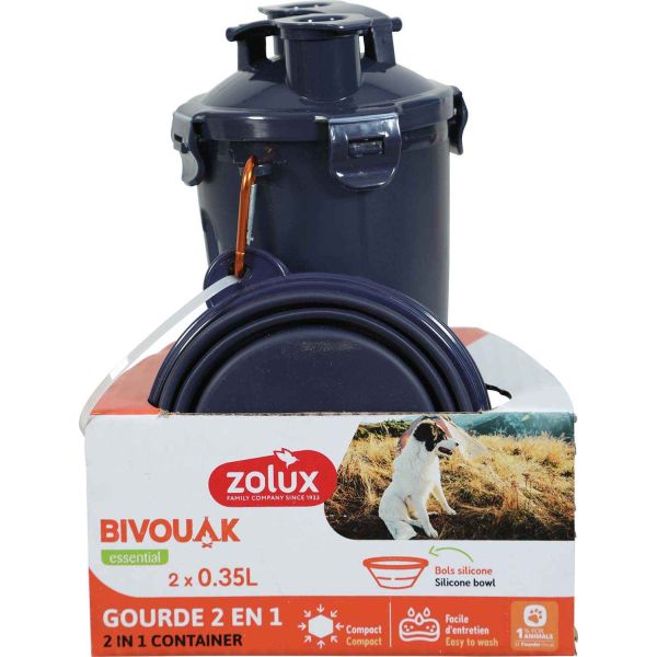 Gourde 2 en 1 Bivouak 700 ml - ZOLUX