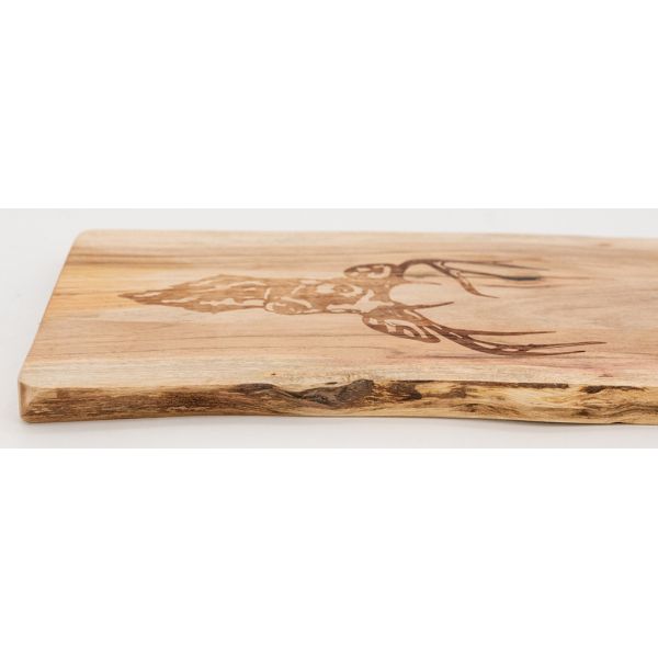 Grande planche à découper en bois d'acacia - Cerf - 19,90