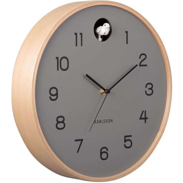 Horloge en bois de bouleau Natural Cuckoo