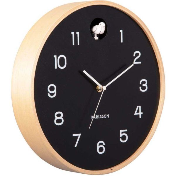 Horloge en bois de bouleau Natural Cuckoo