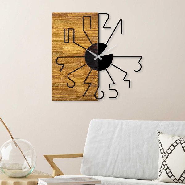 Horloge en bois et métal - 6