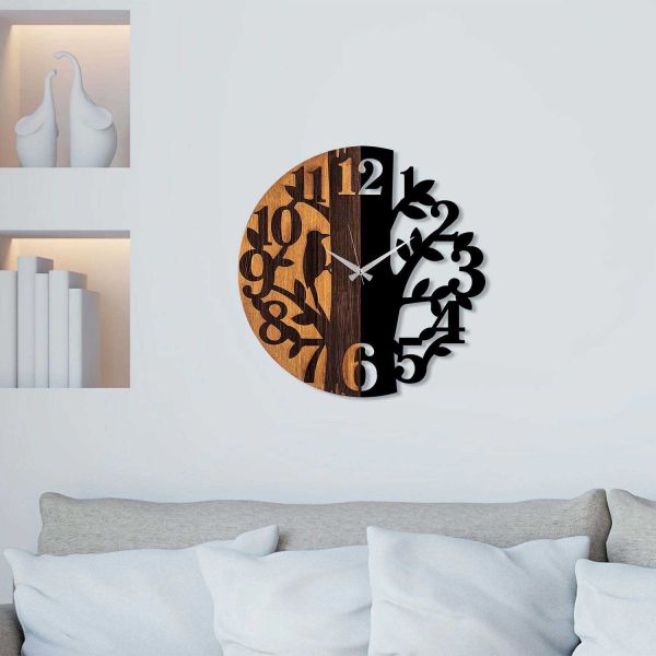 Horloge en bois et métal Clock - 5