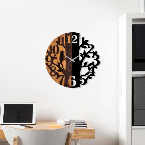 Horloge en bois et métal Clock - 6