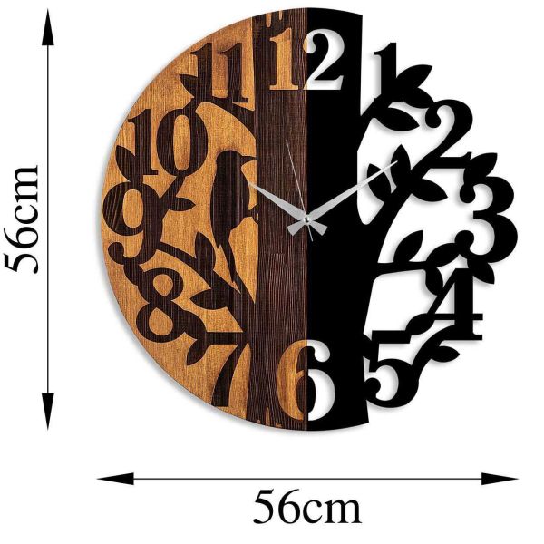 Horloge en bois et métal Clock - ASI-1053