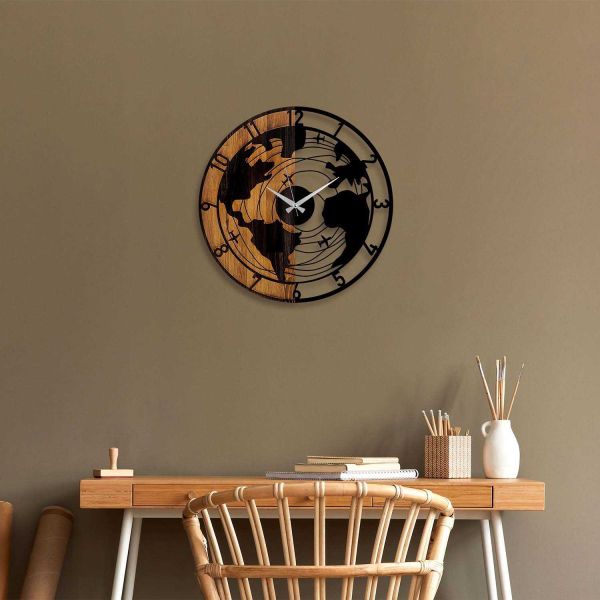 Horloge en bois et métal Clock - 7