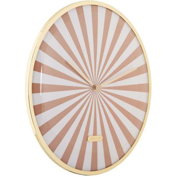 Horloge en métal Candy Swirl Dome