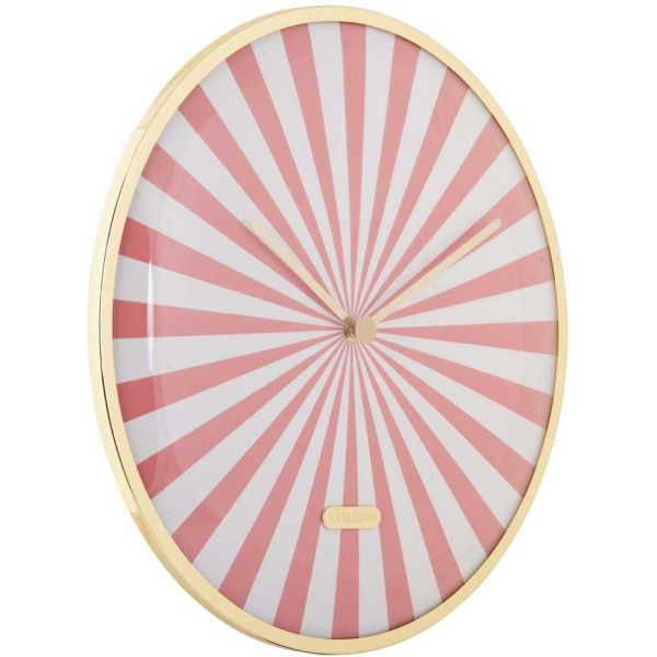 Horloge en métal Candy Swirl Dome