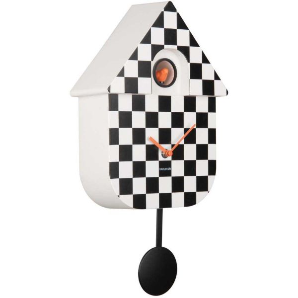 Horloge murale moderne Cuckoo Checker