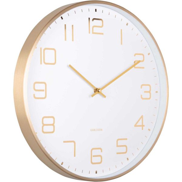 Horloge murale ronde Elegance Glow