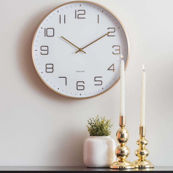 Horloge murale ronde Elegance Glow - KARLSSON