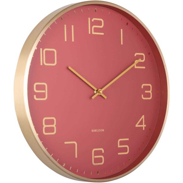 Horloge murale ronde Elegance Glow