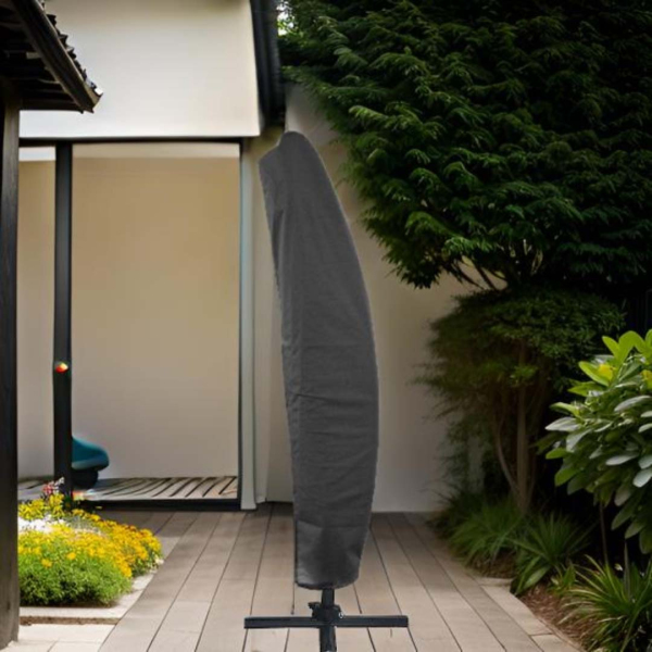 Housse parasol déporté polyester avec tuteur - PROLOISIRS