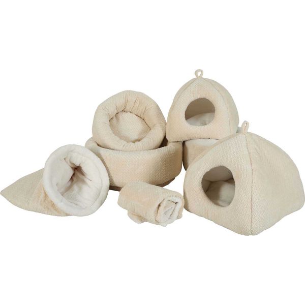 Igloo pour chat en fourrure Olympe 46 x 46 cm - ZOL-2408