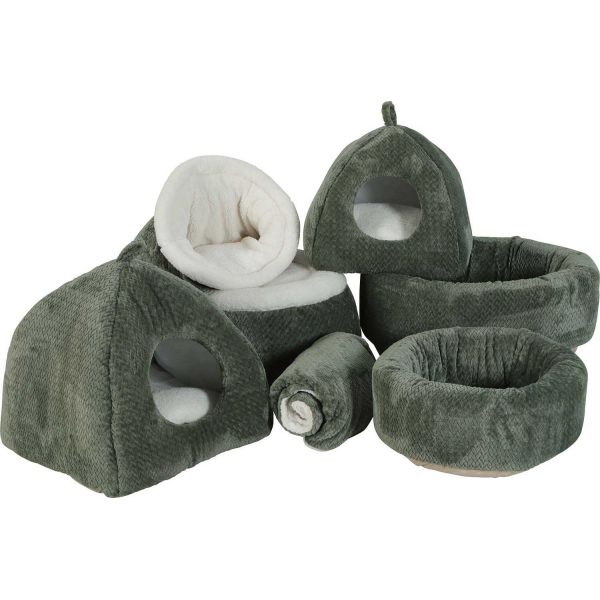 Igloo pour chat en fourrure Olympe 46 x 46 cm - ZOL-2407