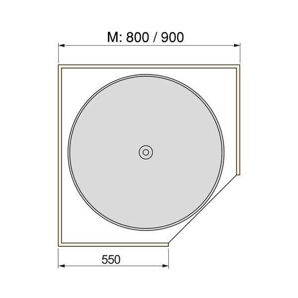 Jeu de plateaux circulaires pour meuble de cuisine Shelvo - 118,15