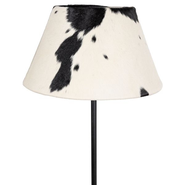 Lampadaire en métal et peau de vache - AUBRY GASPARD