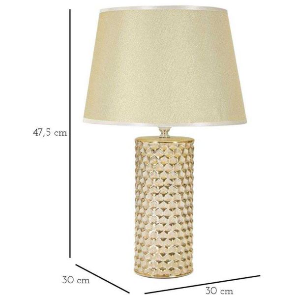 Lampe à poser en céramique Glam 30 x 47.5 cm - MAU-0223