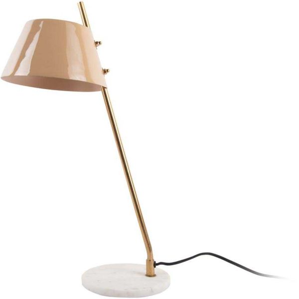 Lampe à poser en métal et marbre Savvy