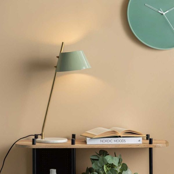 Lampe à poser en métal et marbre Savvy - LEITMOTIV