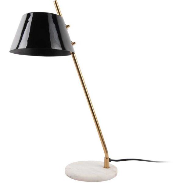 Lampe à poser en métal et marbre Savvy