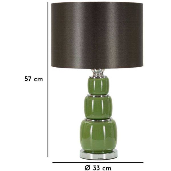 Lampe à poser en verre et métal Eva - MAU-0231