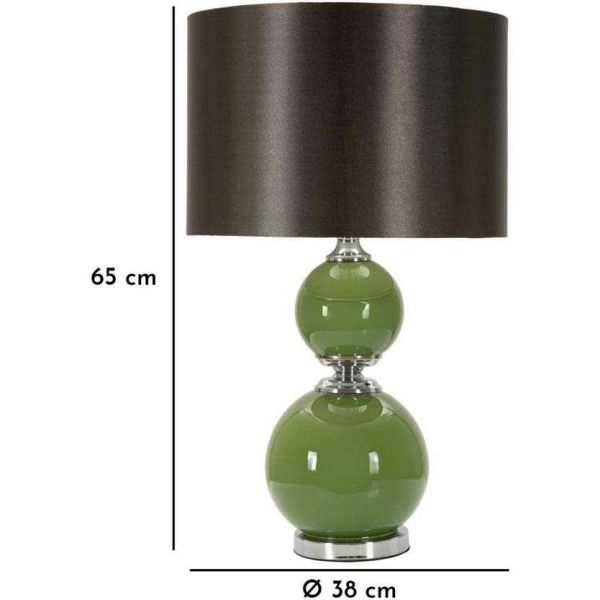 Lampe à poser en verre et métal Eva - MAU-0230