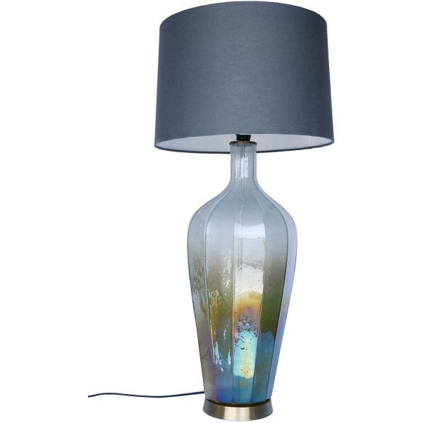 Lampe en verre irisé à poser