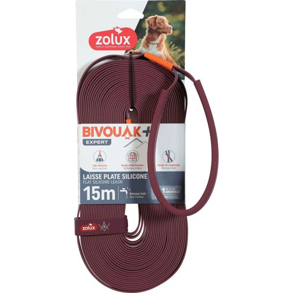 Longe plate en silicone rouge Bivouak