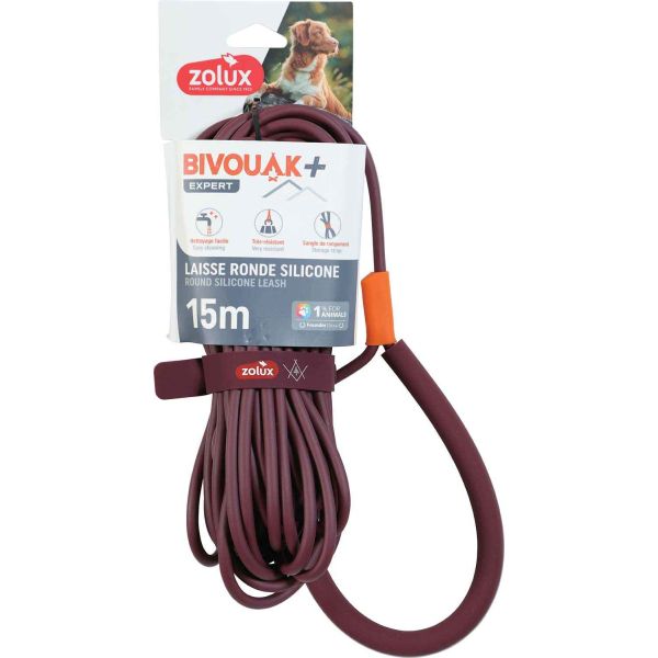 Longe ronde en silicone rouge Bivouak 5 m