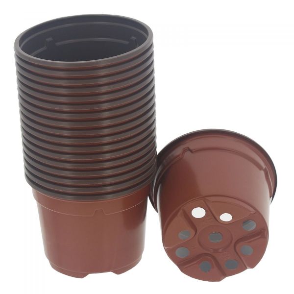 Set de 18 pots de plantation ronds 9 cm