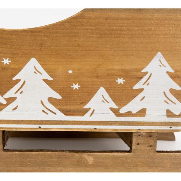 Luge traineau en pin Noel - 24,90