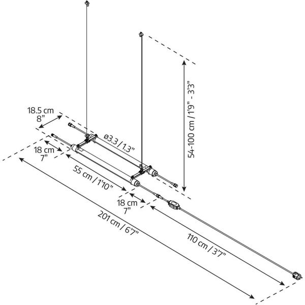 Lumière de croissance led blanc Brighton - PAA-0192