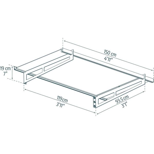 Marquise de porte en aluminium gris et polycarbonate Bremen - PAA-0292