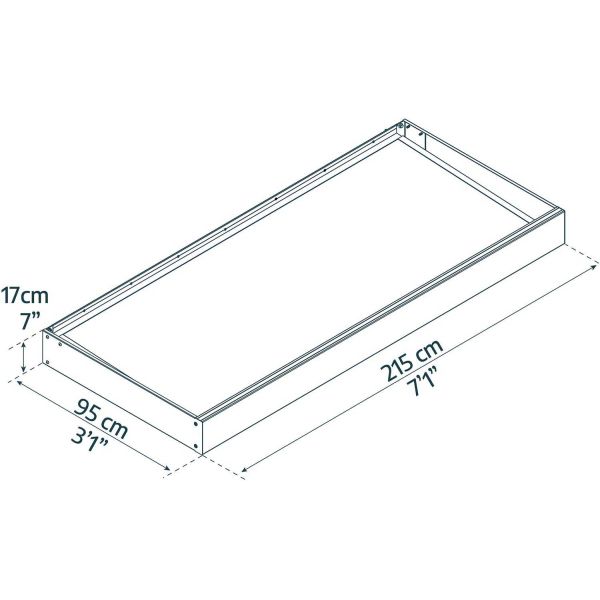 Marquise de porte en aluminium gris et polycarbonate Sophia - PAA-0271