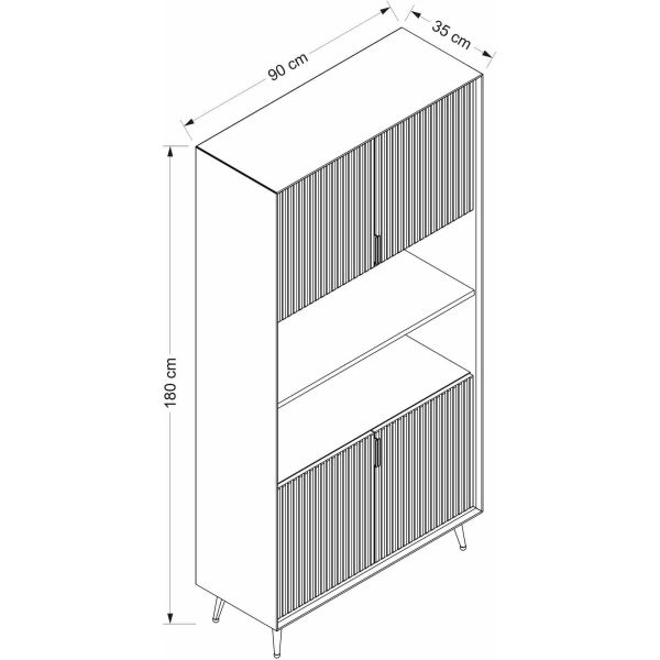 Meuble de rangement en aggloméré Luxe - ASI-1448