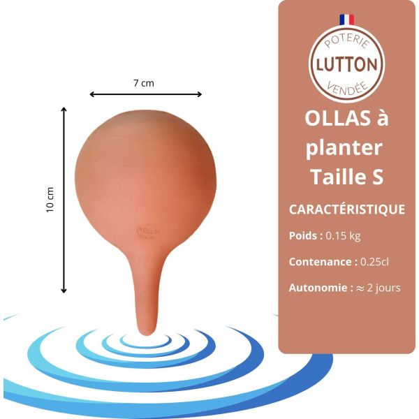 Mini ollas à planter en argile - POT-0102