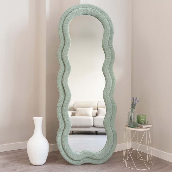 Miroir cadre en tissu Charlotte - FLAMINGUEO