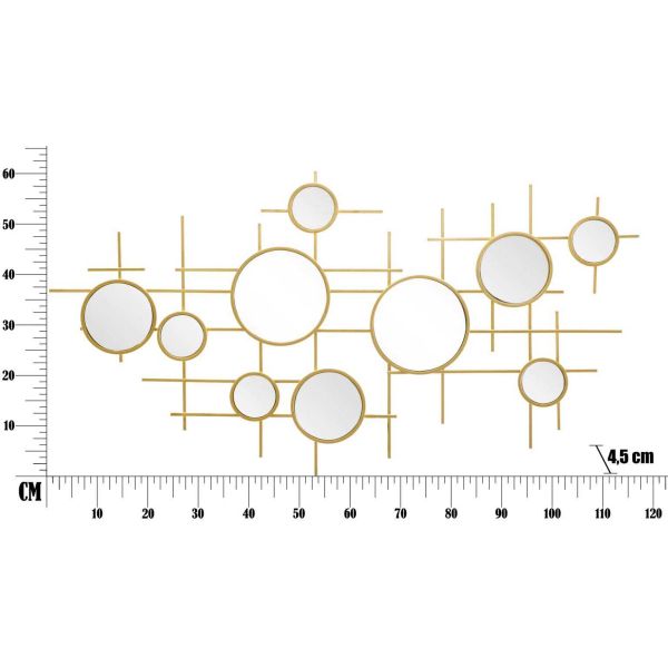 Miroir en métal Gloxy 117 x 4.5 x 61 cm - MAU-0140