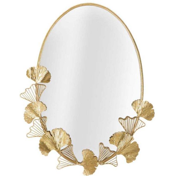 Miroir en métal Little Leaf 61.5 x 3 x 78 cm