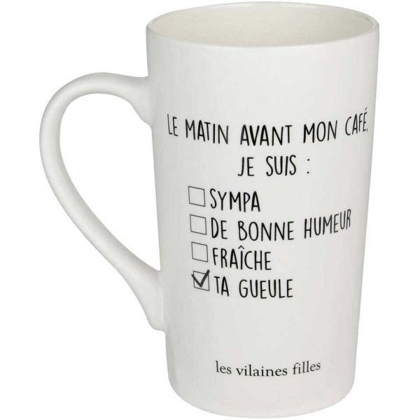 Mug humoristique en porcelaine XXL