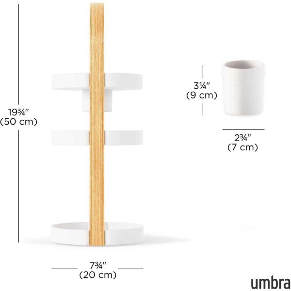 Organiseur de salle de bain 3 niveaux Bellwood - UMB-0566