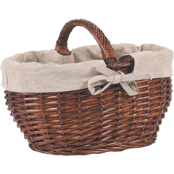 Panier enfant ovale en osier et jute